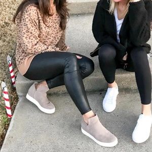 Steven By Steve Madden Canares High Top Leather Slide Sneakers